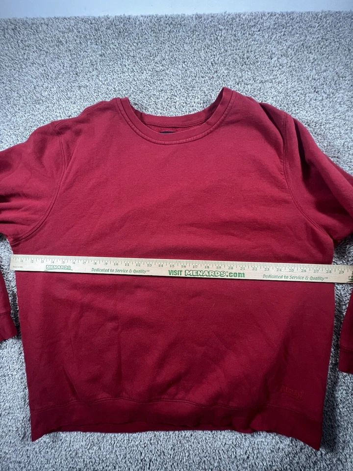 Suéter esportivo Everlast masculino XXL vermelho manga longa camisa gola redonda adulto - Imagem 4 de 4