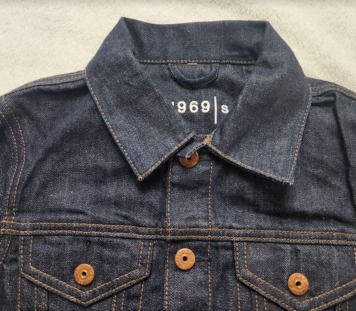 New boys S L XXL Gap Kids dark denim 1969 jean denim jacket - Picture 2 of 9