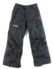 Columbia Bugaboo Omni-Heat Black Nylon Insulated Ski Snowboard Snow Pant Kid M