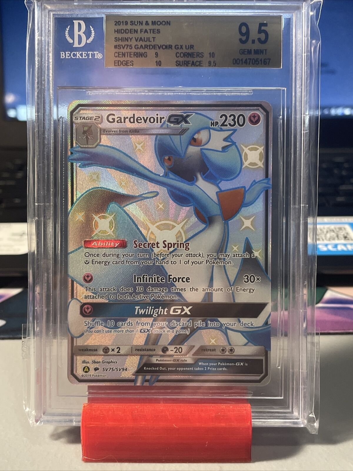 Mavin  Pokemon SHINY GARDEVOIR GX SV75/SV94 Hidden Fates Shiny Vault ULTRA  RARE - MINT