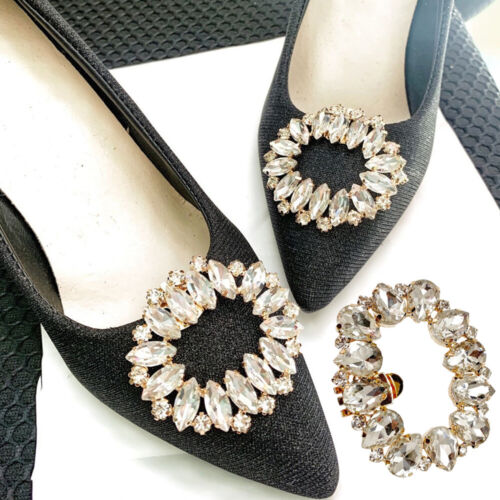Kristall- Und Diamant-Schuhschnallen Charm-Schmuck Brautschuhdekorationen ┛ - Bild 1 von 11