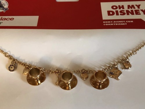NEW DISNEY STORE ALICE IN WONDERLAND CHARM NECKLACE PENDANT BNWT OH MY DISNEY - Picture 7 of 7
