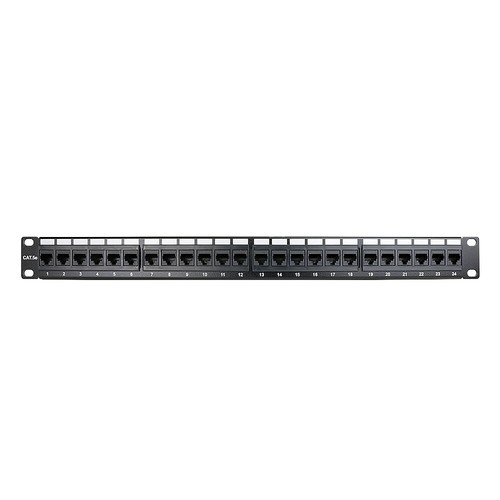 Construct Pro 24 porte Cat5e pannello patch montaggio su rack (19"/1U, approvato RoHS) - Foto 1 di 5