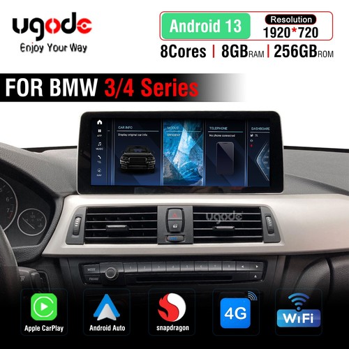 12.3inch Android13 8+256G Display Upgrade CarPlay BMW 3/4 Series M3 F30 F31 F80 - Picture 1 of 13