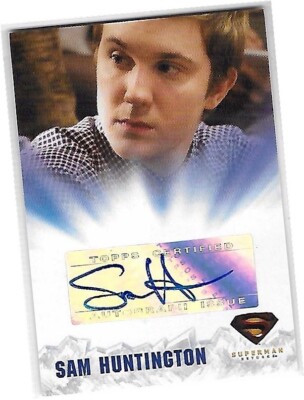 Superman Returns - Sam Huntington - Jimmy Olsen Autogramm/Autokarte - Topps 2006