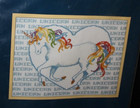 Sunset  "Color Me Unicorn" counted cross stitch kit, new — photo 1