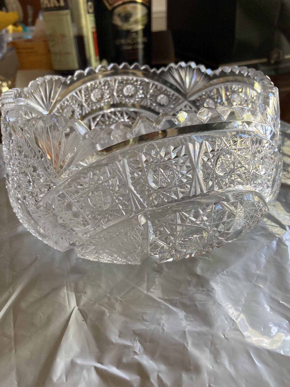 Antique Cut Glass Bowl eBay