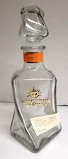 ADICTIVO ANEJO TEQUILA 750ml Twisted Bottle w/FILLABLE GLASS SHOT TOPPER - Empty