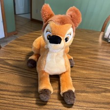 Bambi Deer Plush Stuffed Animal Disney Store Exclusive Authentic Original 12"GUC