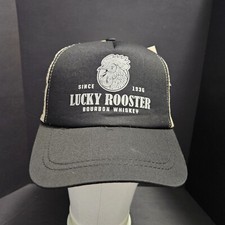 Lucky Rooster Bourbon Whiskey ~ Sombrero/Gorra Snapback ~ Nuevo Con Etiquetas ~ Desde 1936