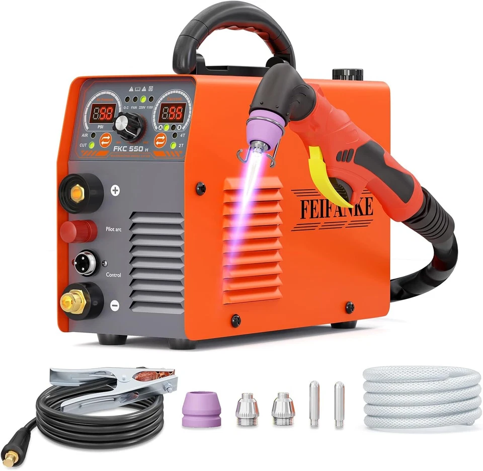 55A Plasma Cutter Non Contact Pilot Arc High Frequency IGBT 2T/4T Max Cut 20mm - Image 1 of 4