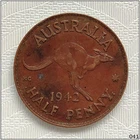 1942 Australia Half Penny — photo from another recent sale