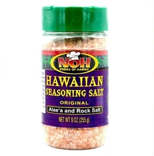 NOH Foods of Hawaii Hawaiian Seasoning Salt Original Alae'a and Rock Salt 9 oz.