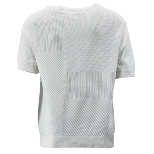 M&S Autograph Cotton Rich Textured Knitted T-Shirt - Picture 2 of 4