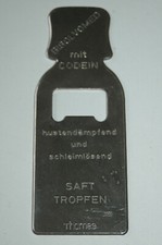 Vintage Flaschen&ouml;ffner - Bisolvomed mit Codein - 1980s Kapselheber