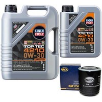 MotoröL Set Top Tec 4210 0W-30 Liqui Moly 6 Liter + ÖLfilter FüR Audi Skoda Vw