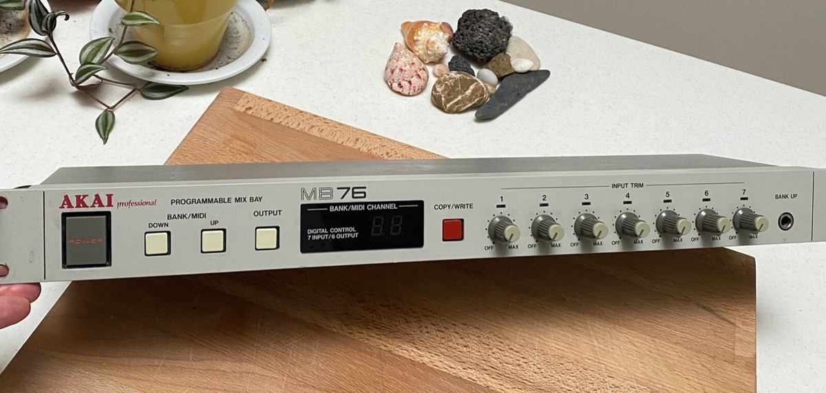Akai MB76 programmable patch bay audio mixer 7 in 6 out + Akai MB76 programmable patch bay audio mixer 7 in 6 out +