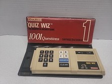 Coleco Quiz Wiz 1001 Questions Vintage Electronic Red Case Booklet Number 1