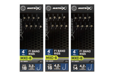 Matrix MXC-6 F1 Band Rigs 10 cm/4'' - Match Pole Grobangeln - 3 Größenoptionen