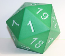 20 Sided 5.25 Soft Jumbo Foam Polyhedral Die ...