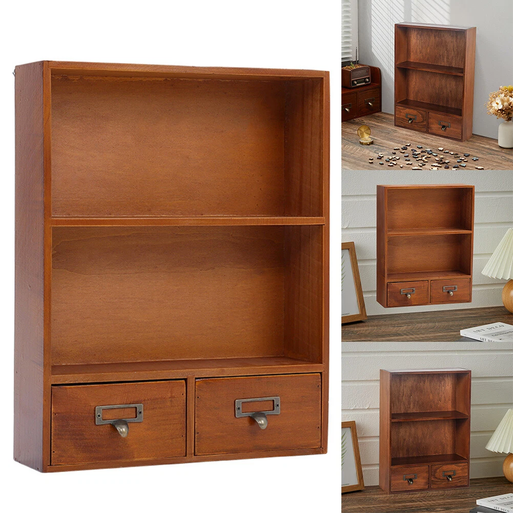 Small shelf unit with drawers deals