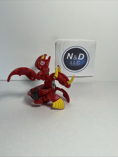 Bakugan Pyrus Commandix Dragonoid Red Mechtanium Surge RARE