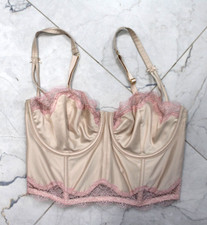 Victoria's Secret Dream Angels Unlined Long Line Balconette Bustier Corset 32B