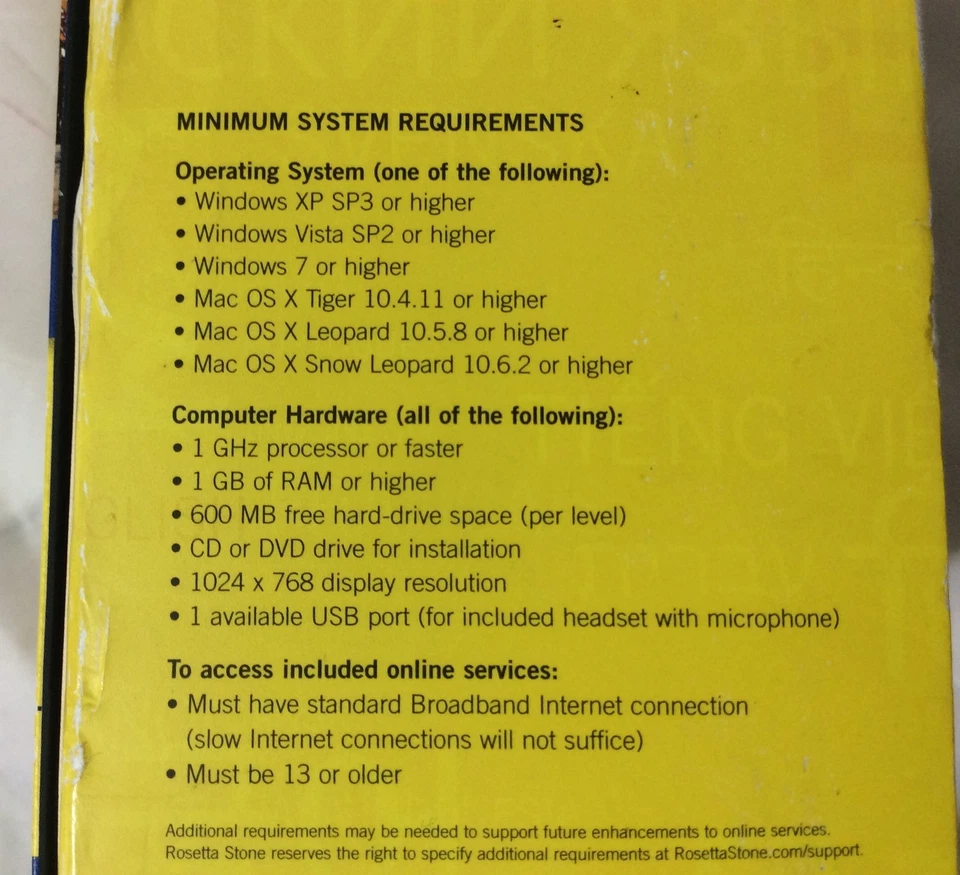 🔶🔷 ROSETTA STONE Curso de Aprendizagem de Idiomas de Espanhol CD de Computador Nível 1 e 2 🔶🔷 - Imagem 3 de 4