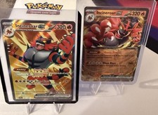 Pokémon Incineroar EX 187/162 Temporal Forces Ultra Rare & Incineroar Ex Holo NM
