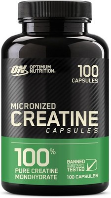 Optimum Nutrition Creatine Capsules 2500mg 100ct Micronized Keto Friendly