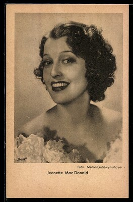 Postcard Actress Jeanette MacDonald in a Classy Dress 