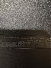 Sony PlayStation 3 CECH-2001B Black Home Console 2009 Model MPN CECH-2001B