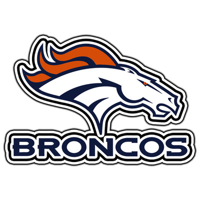 Denver Broncos Logo #12 Football Sticker Waterproof Vinyl Decal Die-Cut Car