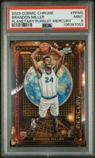 2023 Topps Cosmic Chrome Planetary Pursuit Mercury Brandon Miller #5 PSA 9