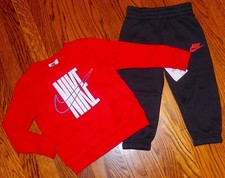 NIKE SPORT AUTHENTIC TODDLERS BOYS BRAND NEW SUIT ORIGINAL 2Pc SET Size 4, NWT