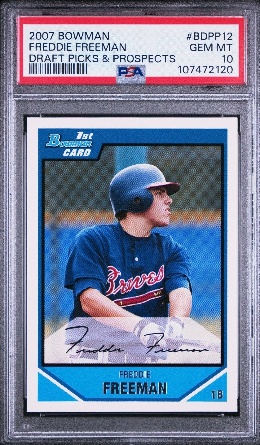 2007 Bowman Draft Picks & Prospects Freddie Freeman Chrome #BDPP12 Braves PSA 10