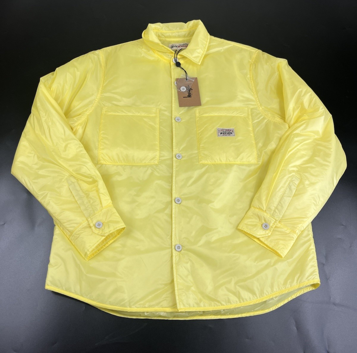 Stüssy Fatigue Overshirt Nylon Pale Lime | eBay