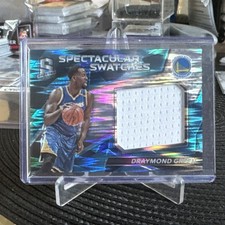 2016-17 DRAYMOND GREEN Spectra #19 Spectacular Swatches NEON BLUE /99 Warriors