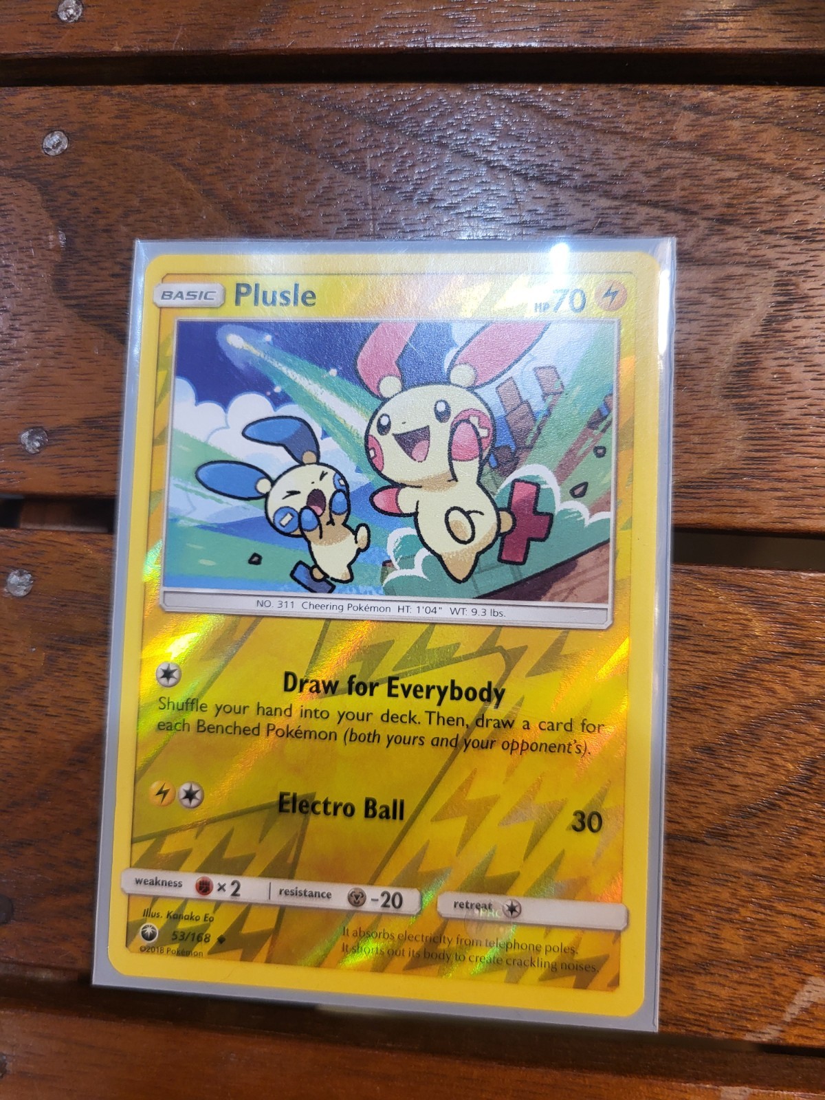 Plusle - 53/168 - Uncommon Reverse Holo - Celestial Storm - Pokemon Card MINT