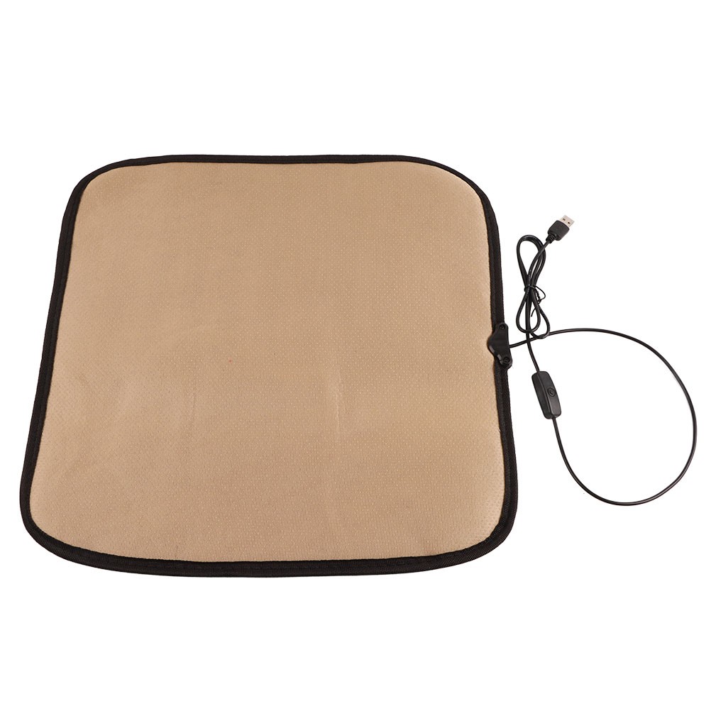 USB 12V Car Heated Seat Cover Winter Car Heating Seat Cushion Single Auto Seat