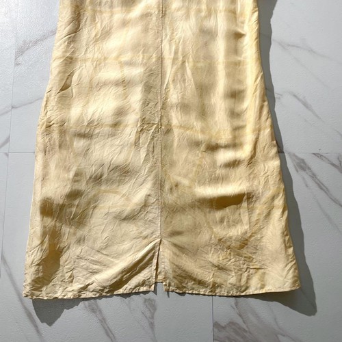 Yohji Yamamoto Long Dress Check Yellow Size 3 From Japan - Picture 17 of 24