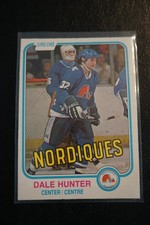 1981-82 O-Pee-Chee Hockey #277 Dale Hunter Rookie Card RAW. rookie card picture