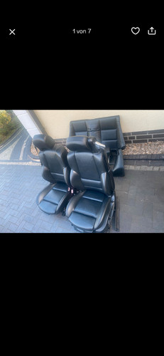 BMw e46 cabrio Sportlederausstattung Leder schwarz komplett