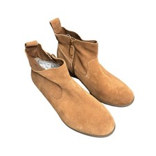 Vionic Tan Vera Suede Ankle Booties Size 9