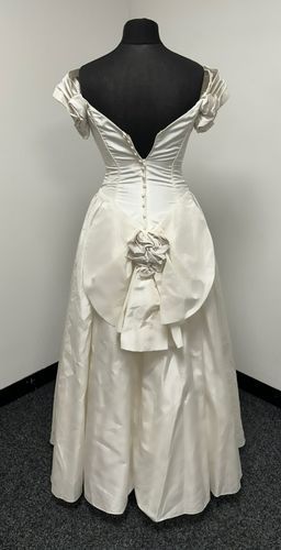 Ronald Joyce Ivory Cream Late 1980's Early 1990's Wedding Dress UK Size 10 ? - Picture 2 of 18