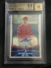 2018 Topps Big League Shohei Ohtani Rookie Auto BGS 9.5/10 Pop 2 None Higher