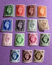Great Britain 1937- MNH Scott 235-248, 266. King George VI.
