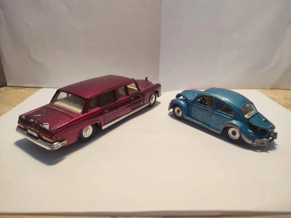 lotto Dinky Toys Mercedes 600 e Volkswagen beetle - Immagine 2 di 4