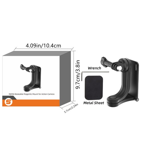 Magnetic Mount With Built-in 8 high-strength magnets for GoPro Hero 5-13 - Photo 2/24