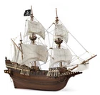 OcCre Pirate Ship Wooden Model Kit 1:100 Scale 565mm Medium Difficulty